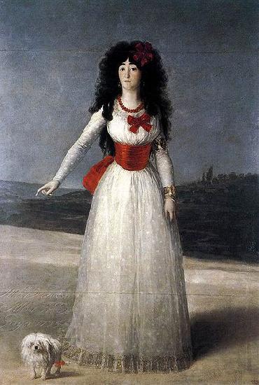 Francisco de Goya Duchess of Alba-The White Duchess France oil painting art